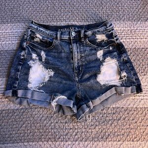 Distressed High Waisted Shorts